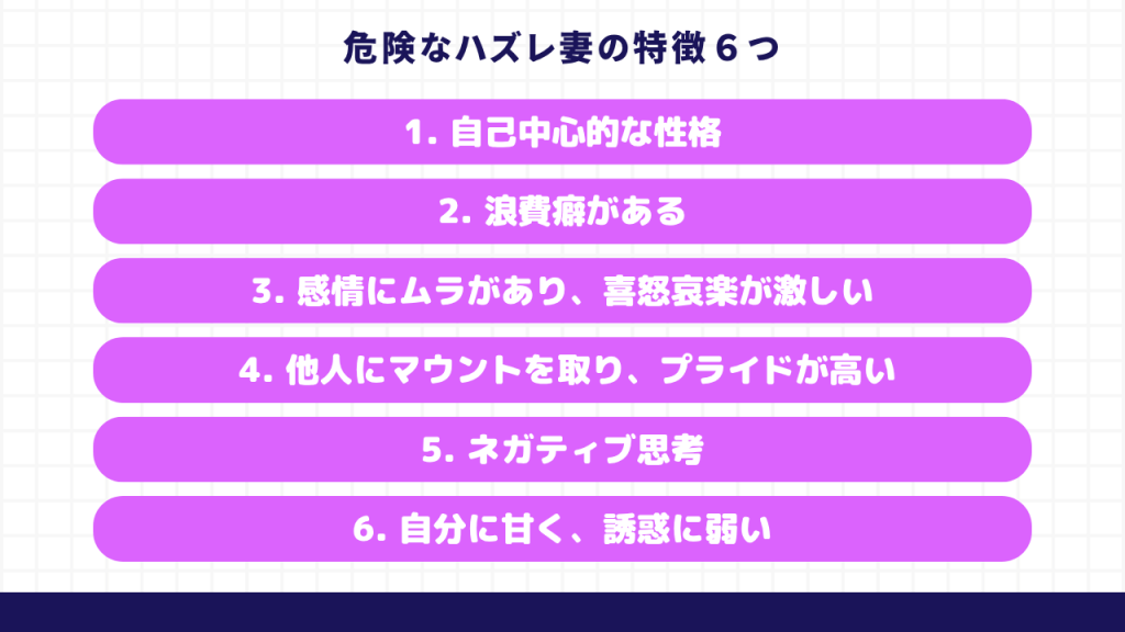 危険なハズレ妻の特徴６つ